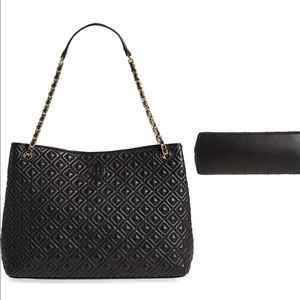 Marion Diamond Quilted Lambskin Leather Tote